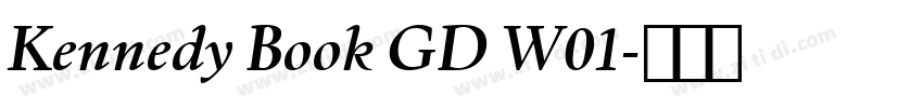 Kennedy Book GD W01字体转换